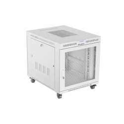 RACKOVÁ SKŘÍŇ 19" VOLNĚ STOJÍCÍ 15U/800X1000 (FLAT PACK) SE SÍŤOVÝMI DVEŘMI LCD ŠEDÁ