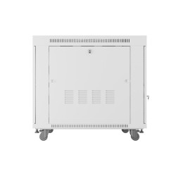 RACKOVÁ SKŘÍŇ 19" VOLNĚ STOJÍCÍ 15U/800X1000 (FLAT PACK) SE SÍŤOVÝMI DVEŘMI LCD ŠEDÁ