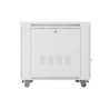 RACKOVÁ SKŘÍŇ 19" VOLNĚ STOJÍCÍ 15U/800X1000 (FLAT PACK) SE SÍŤOVÝMI DVEŘMI LCD ŠEDÁ