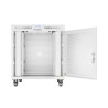 RACKOVÁ SKŘÍŇ 19" VOLNĚ STOJÍCÍ 15U/800X1000 (FLAT PACK) SE SÍŤOVÝMI DVEŘMI LCD ŠEDÁ