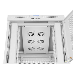 RACKOVÁ SKŘÍŇ 19" VOLNĚ STOJÍCÍ 15U/800X1000 (FLAT PACK) SE SÍŤOVÝMI DVEŘMI LCD ŠEDÁ