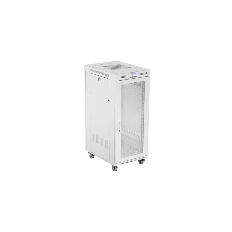 RACKOVÁ SKŘÍŇ 19" VOLNĚ STOJÍCÍ 27U/600X800 (FLAT PACK) SE SÍŤOVANÝMI DVEŘMI LCD ŠEDÁ RACKOVÁ SKŘÍŇ 19" VOLNĚ STOJÍCÍ 27U/600X800 (FLAT PACK) SE SÍŤOVANÝMI DVEŘMI LCD ŠEDÁ