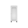 RACKOVÁ SKŘÍŇ 19" VOLNĚ STOJÍCÍ 27U/600X800 (FLAT PACK) SE SÍŤOVANÝMI DVEŘMI LCD ŠEDÁ
