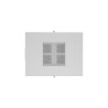 RACKOVÁ SKŘÍŇ 19" VOLNĚ STOJÍCÍ 27U/600X800 (FLAT PACK) SE SÍŤOVANÝMI DVEŘMI LCD ŠEDÁ