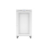 RACKOVÁ SKŘÍŇ 19" VOLNĚ STOJÍCÍ 27U/800X1000 (FLAT PACK) SE SÍŤOVÝMI DVEŘMI LCD ŠEDÁ