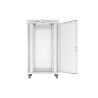 RACKOVÁ SKŘÍŇ 19" VOLNĚ STOJÍCÍ 27U/800X1000 (FLAT PACK) SE SÍŤOVÝMI DVEŘMI LCD ŠEDÁ