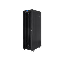19" VOLNĚ STOJÍCÍ RACKOVÁ SKŘÍŇ 42U/600X1200 (FLAT PACK) S PROSKLENÝMI DVEŘMI LCD ČERNÁ