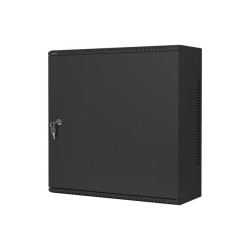 19" RACKOVÁ SKŘÍŇ PRO MONTÁŽ NA STĚNU 6U+3U/540X200 NÍZKOPROFILOVÁ ČERNÁ  (SMONTOVANÁ)