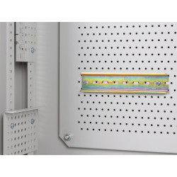 19" RACKOVÁ SKŘÍŇ PRO MONTÁŽ NA STĚNU 6U+3U/540X200 NÍZKOPROFILOVÁ ŠEDÁ  (SMONTOVANÁ)