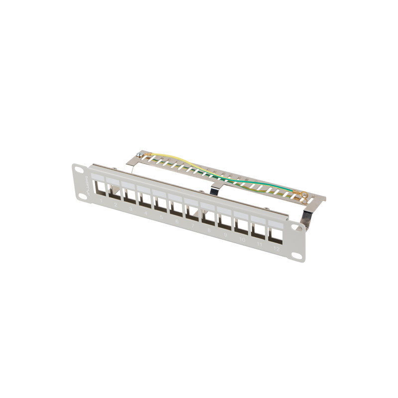 PATCH PANEL 12 PORTŮ 1U 19" FTP PRO MODULY KEYSTONE ŠEDÝ V2 PATCH PANEL 12 PORTŮ 1U 19" FTP PRO MODULY KEYSTONE ŠEDÝ V2