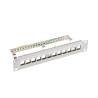 PATCH PANEL 12 PORTŮ 1U 19" FTP PRO MODULY KEYSTONE ŠEDÝ  V2