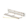 PATCH PANEL 12 PORTŮ 1U 19" FTP PRO MODULY KEYSTONE ŠEDÝ  V2