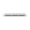 PATCH PANEL 24 PORTŮ 1U 19" CAT.6 UTP S POLICÍ ŠEDÝ