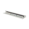 PATCH PANEL 24 PORTŮ 1U 19" CAT.6A UTP S POLICÍ ŠEDÝ