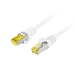 PATCHCORD KAT.6A S/FTP LSZH CU 0.5M WHITE
