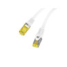 PATCHCORD KAT.6A S/FTP LSZH CU 0.5M WHITE
