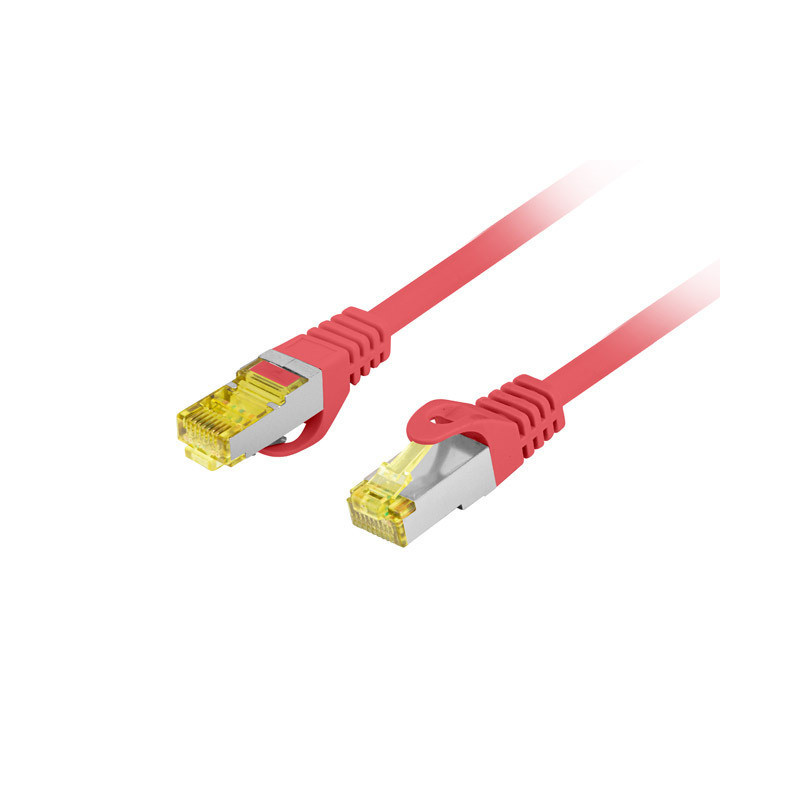 PATCHCORD CAT.6A S/FTP LSZH CU 10M ČERVENÝ