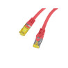 PATCHCORD CAT.6A S/FTP LSZH CU 15M ČERVENÝ