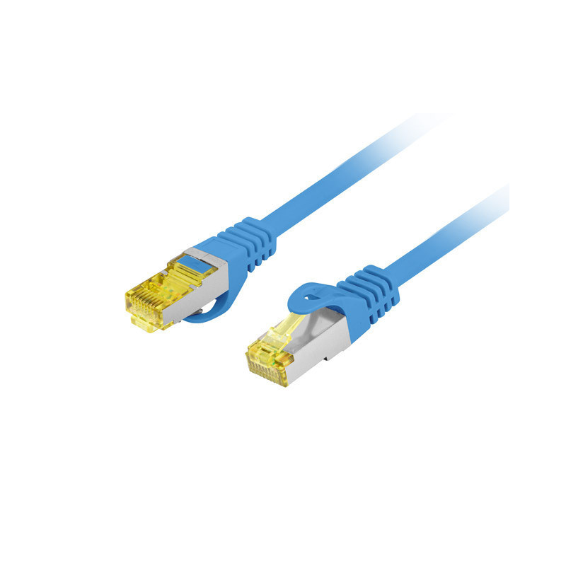 PATCHCORD CAT.6A S/FTP LSZH CU 15M MODRÝ
