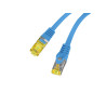 PATCHCORD CAT.6A S/FTP LSZH CU 15M MODRÝ