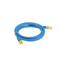 PATCHCORD CAT.6A S/FTP LSZH CU 15M MODRÝ