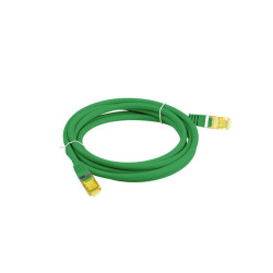 PATCHCORD CAT.6A S/FTP LSZH CU 15M ZELENÝ
