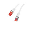 PATCHCORD CAT.6 S/FTP LSZH CU 0.5M WHITE
