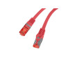 PATCHCORD CAT.6 S/FTP LSZH CU 20M ČERVENÝ