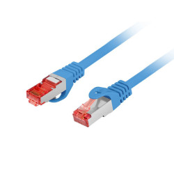 PATCHCORD CAT.6 S/FTP LSZH CU 10M MODRÝ