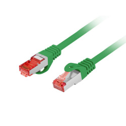 PATCHCORD CAT.6 S/FTP LSZH CU 15M ZELENÝ