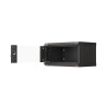 RACKOVÁ SKŘÍŇ 19" NÁSTĚNNÁ 4U/540X350 (FLAT PACK) S PROSKLENÝMI DVEŘMI ČERNÁ
