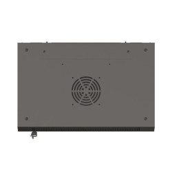 RACKOVÁ SKŘÍŇ 19" NÁSTĚNNÁ 4U/540X350 (FLAT PACK) S PROSKLENÝMI DVEŘMI ČERNÁ