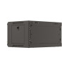 RACKOVÁ SKŘÍŇ 19" NÁSTĚNNÁ 4U/540X350 (FLAT PACK) S PROSKLENÝMI DVEŘMI ČERNÁ