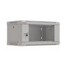 RACKOVÁ SKŘÍŇ 19" NÁSTĚNNÁ 4U/540X350 (FLAT PACK) S PROSKLENÝMI DVEŘMI ŠEDÁ