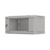 RACKOVÁ SKŘÍŇ 19" NÁSTĚNNÁ 4U/540X350 (FLAT PACK) S PROSKLENÝMI DVEŘMI ŠEDÁ