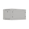 RACKOVÁ SKŘÍŇ 19" NÁSTĚNNÁ 4U/540X350 (FLAT PACK) S PROSKLENÝMI DVEŘMI ŠEDÁ