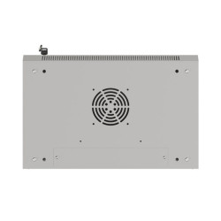 RACKOVÁ SKŘÍŇ 19" NÁSTĚNNÁ 4U/540X350 (FLAT PACK) S PROSKLENÝMI DVEŘMI ŠEDÁ