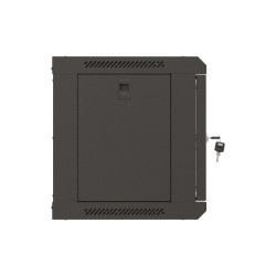 19" RACKOVÁ SKŘÍŇ PRO MONTÁŽ NA STĚNU 6U/540X350 (FLAT PACK) S PROSKLENÝMI DVEŘMI ČERNÁ
