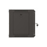 19" RACKOVÁ SKŘÍŇ PRO MONTÁŽ NA STĚNU 6U/540X350 (FLAT PACK) S PROSKLENÝMI DVEŘMI ČERNÁ