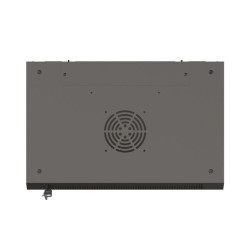 19" RACKOVÁ SKŘÍŇ PRO MONTÁŽ NA STĚNU 6U/540X350 (FLAT PACK) S PROSKLENÝMI DVEŘMI ČERNÁ