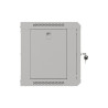 19" RACKOVÁ SKŘÍŇ PRO MONTÁŽ NA STĚNU 6U/540X350 (FLAT PACK) S PROSKLENÝMI DVEŘMI ŠEDÁ