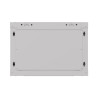 19" RACKOVÁ SKŘÍŇ PRO MONTÁŽ NA STĚNU 6U/540X350 (FLAT PACK) S PROSKLENÝMI DVEŘMI ŠEDÁ