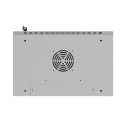 19" RACKOVÁ SKŘÍŇ PRO MONTÁŽ NA STĚNU 6U/540X350 (FLAT PACK) S PROSKLENÝMI DVEŘMI ŠEDÁ