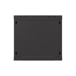 19" RACKOVÁ SKŘÍŇ PRO MONTÁŽ NA STĚNU 9U/540X350 (FLAT PACK) S PROSKLENÝMI DVEŘMI ČERNÁ