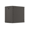 19" RACKOVÁ SKŘÍŇ PRO MONTÁŽ NA STĚNU 9U/540X350 (FLAT PACK) S PROSKLENÝMI DVEŘMI ČERNÁ