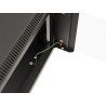 19" RACKOVÁ SKŘÍŇ PRO MONTÁŽ NA STĚNU 9U/540X350 (FLAT PACK) S PROSKLENÝMI DVEŘMI ČERNÁ