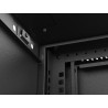 19" RACKOVÁ SKŘÍŇ PRO MONTÁŽ NA STĚNU 9U/540X350 (FLAT PACK) S PROSKLENÝMI DVEŘMI ČERNÁ