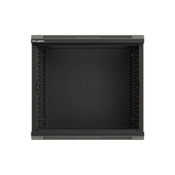 19" RACKOVÁ SKŘÍŇ PRO MONTÁŽ NA STĚNU 9U/540X350 (FLAT PACK) S PROSKLENÝMI DVEŘMI ČERNÁ