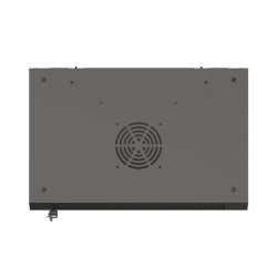 19" RACKOVÁ SKŘÍŇ PRO MONTÁŽ NA STĚNU 9U/540X350 (FLAT PACK) S PROSKLENÝMI DVEŘMI ČERNÁ