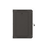 19" RACKOVÁ SKŘÍŇ PRO MONTÁŽ NA STĚNU 9U/540X350 (FLAT PACK) S PROSKLENÝMI DVEŘMI ČERNÁ